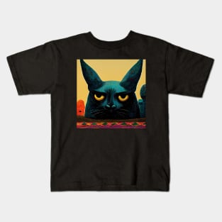 Portrait of a cat Kids T-Shirt